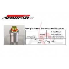 AeroFab/Straight Beam Transducer‐Microdot/飛機無損探傷工具